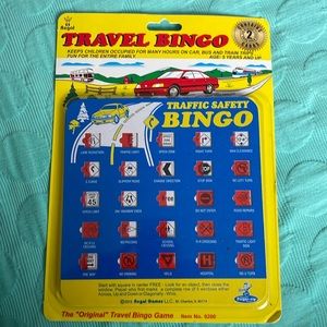 Vintage Regal traffic safety travel bingo